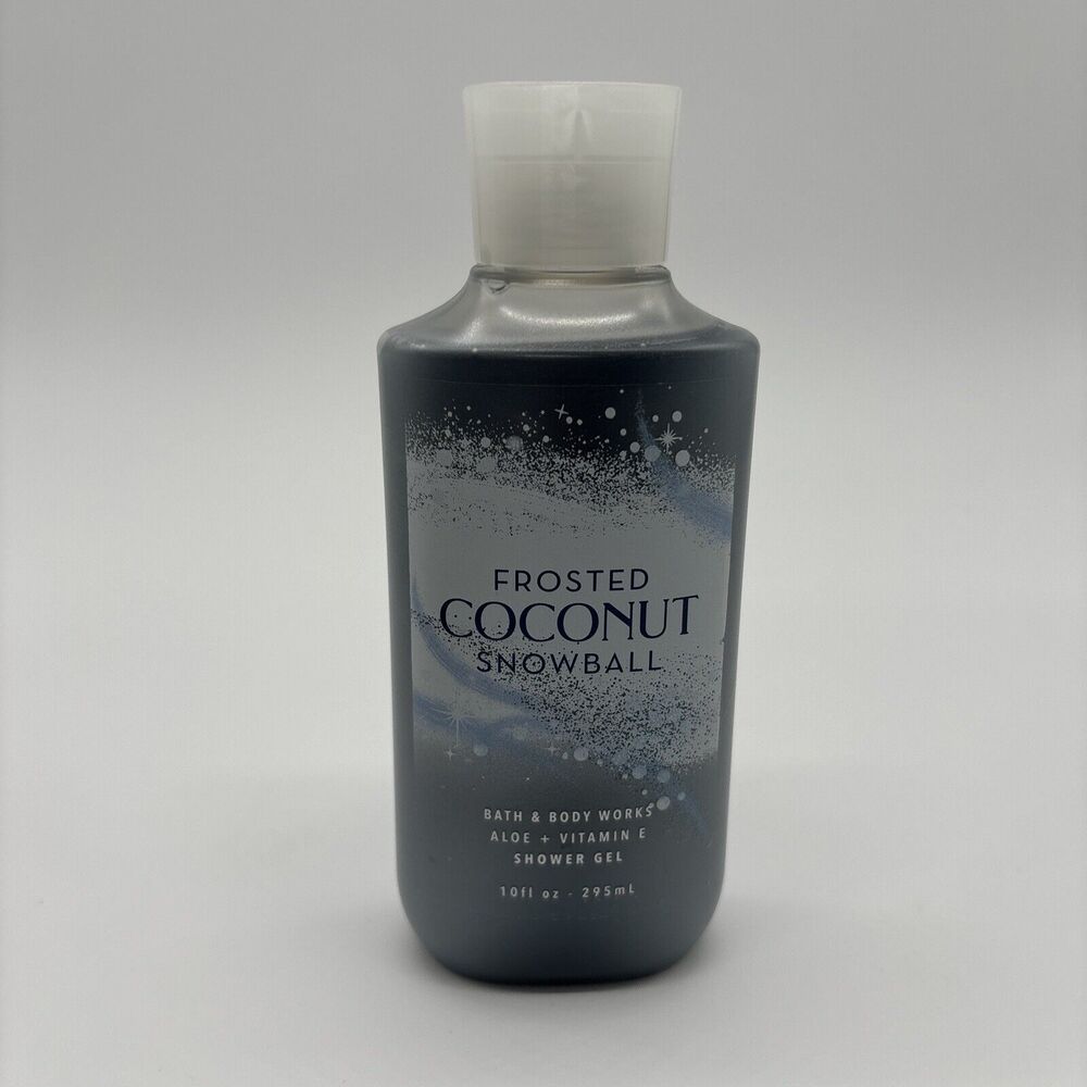 BATH & BODY WORKS 10oz Shower Gel - Frosted Coconut Snowball - Aloe + Vitamin E